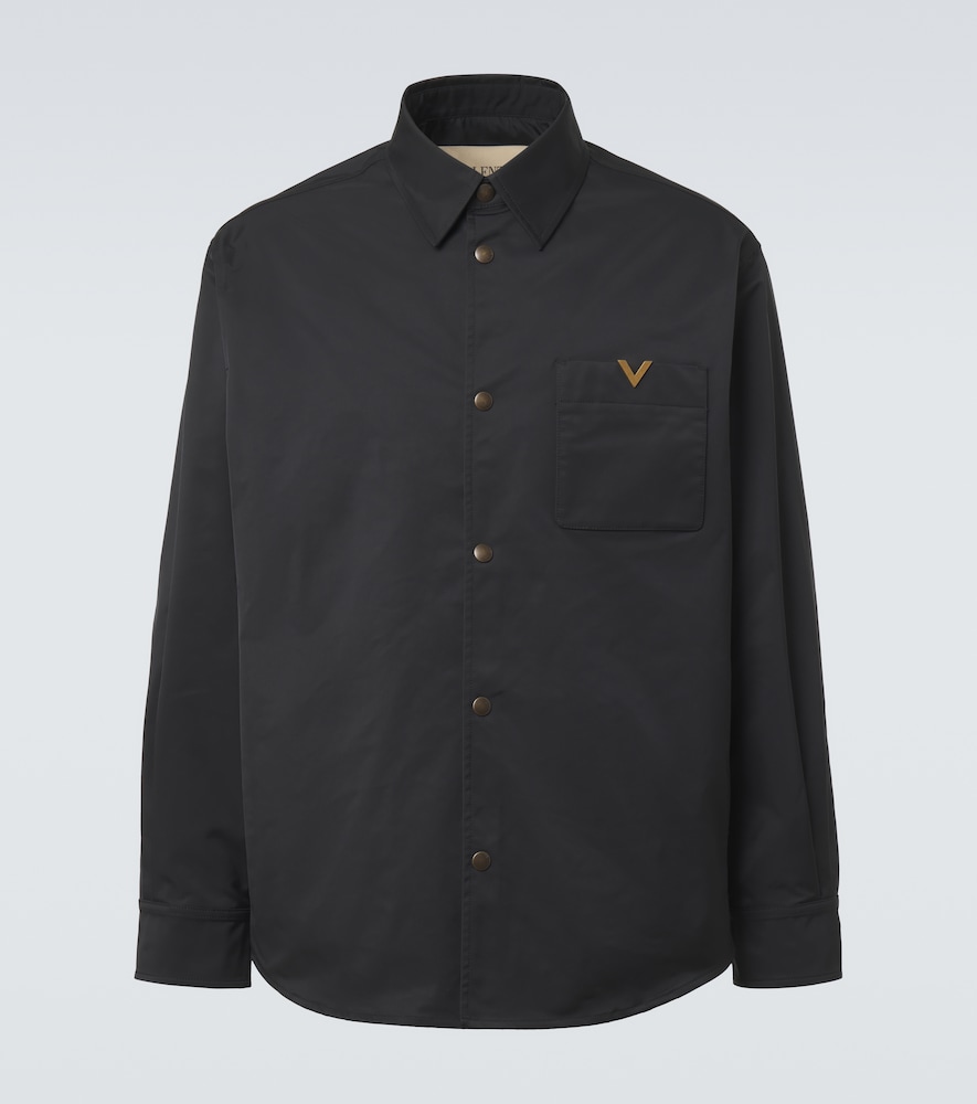 Valentino Men's Black Vgold Technical Overshirt UK Size 34 - Mytheresa