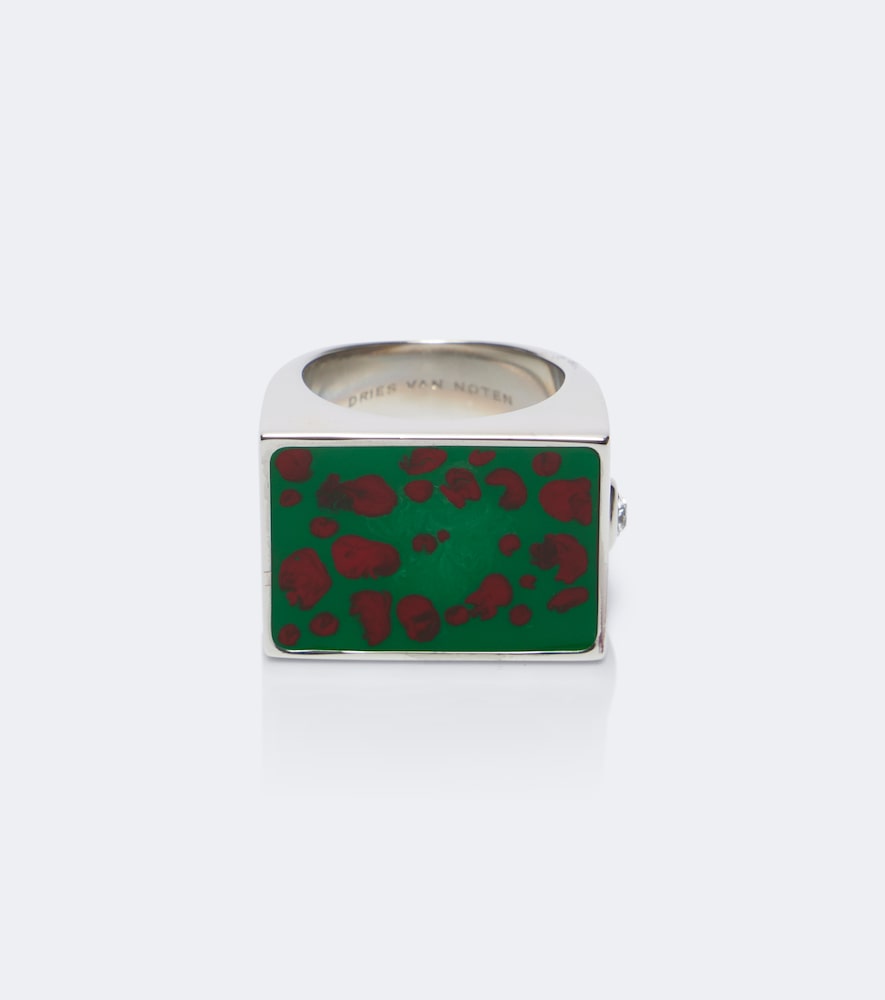 Dries Van Noten Dries Van Noten Enamel signet ring　ドリス ヴァン ノッテン エナメル シグネット リング
