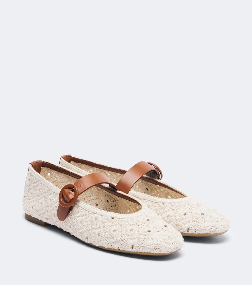 Mary-Jane-Ballerinas Loom aus Makramee