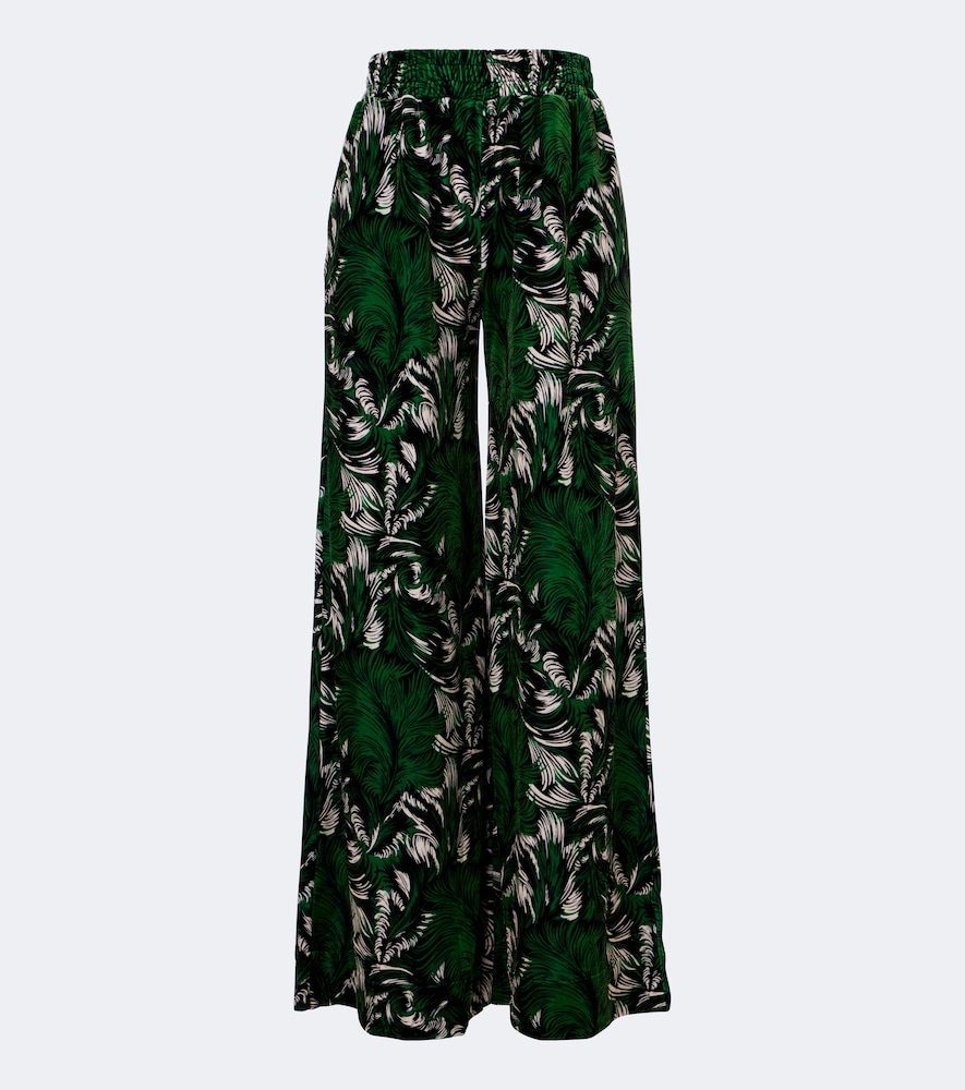 Bedruckte Palazzo-Hose aus Jersey