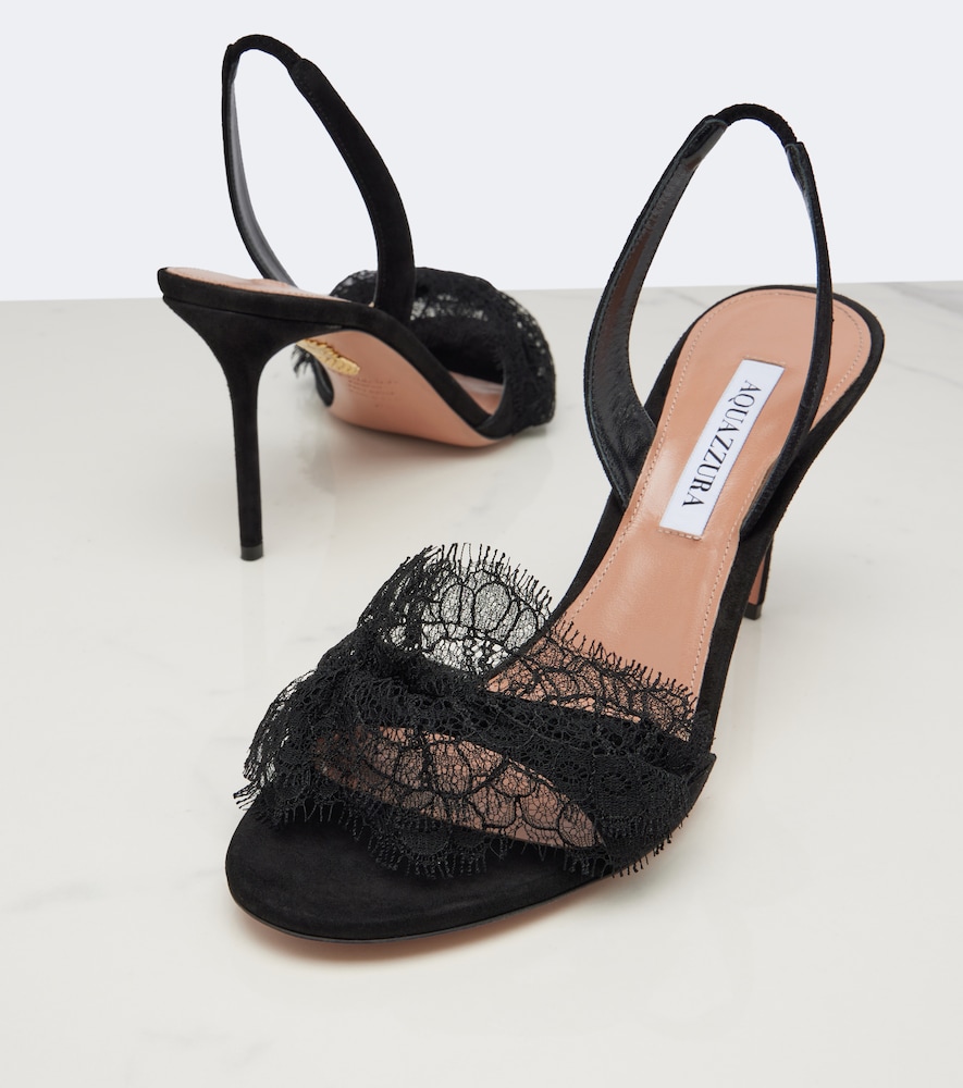 Lover Lace-Trimmed Slingback