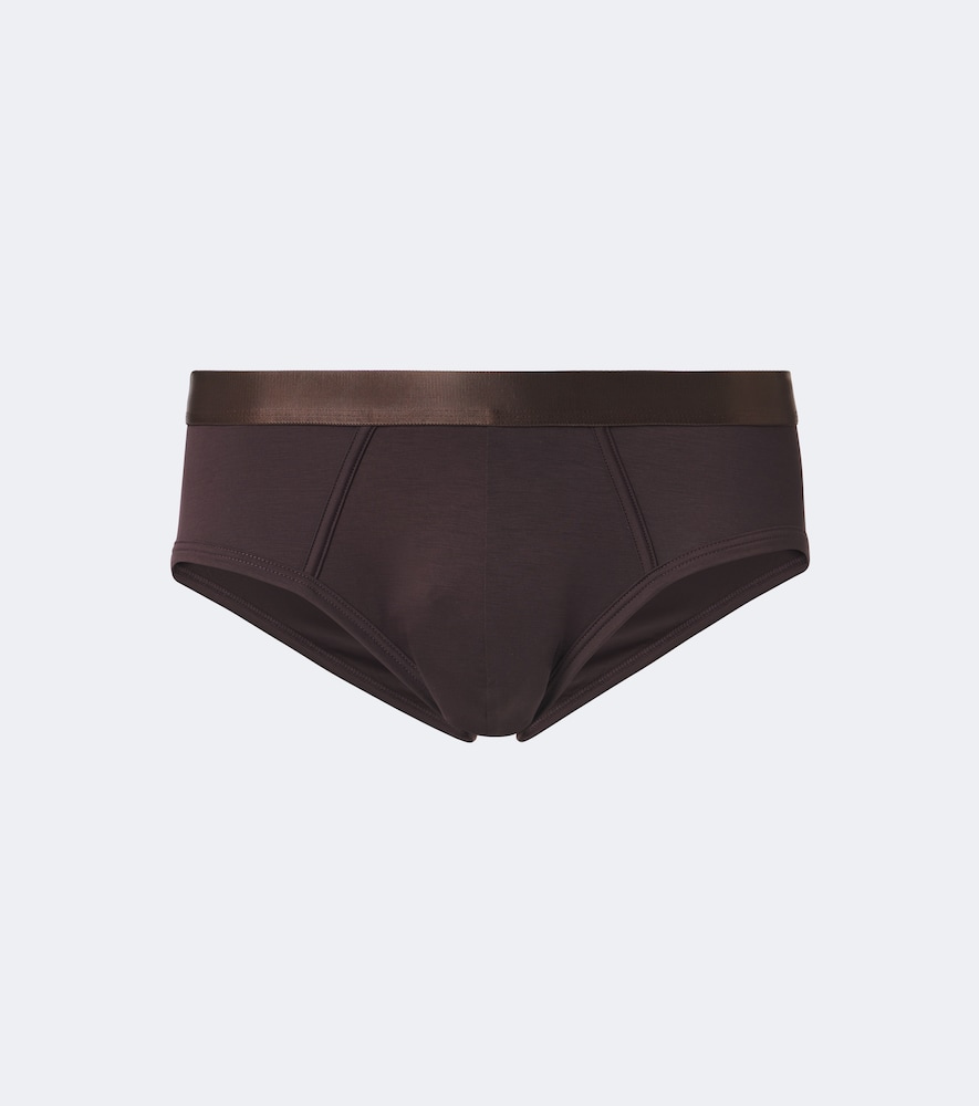 Cdlp Set Of 3 Jersey Briefs In Brown