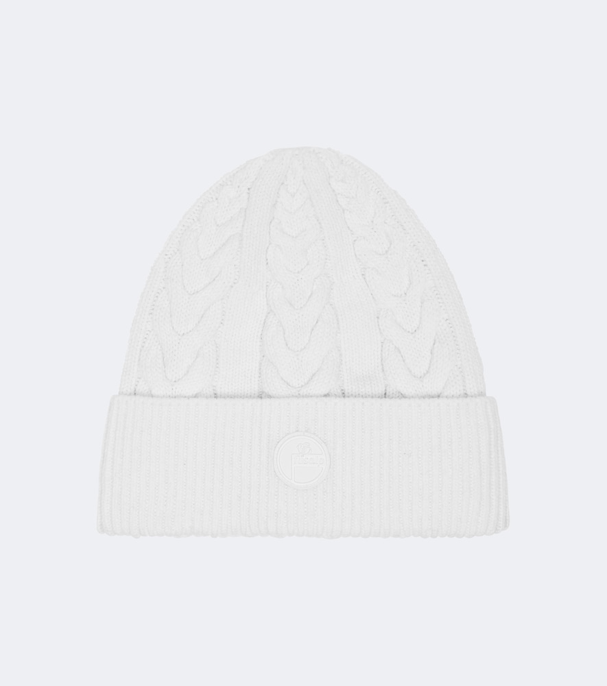 Berretto in lana e cashmere a trecce
