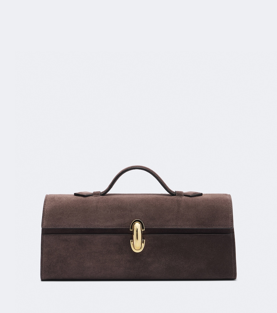 Henkeltasche Symmetry Slim aus Veloursleder