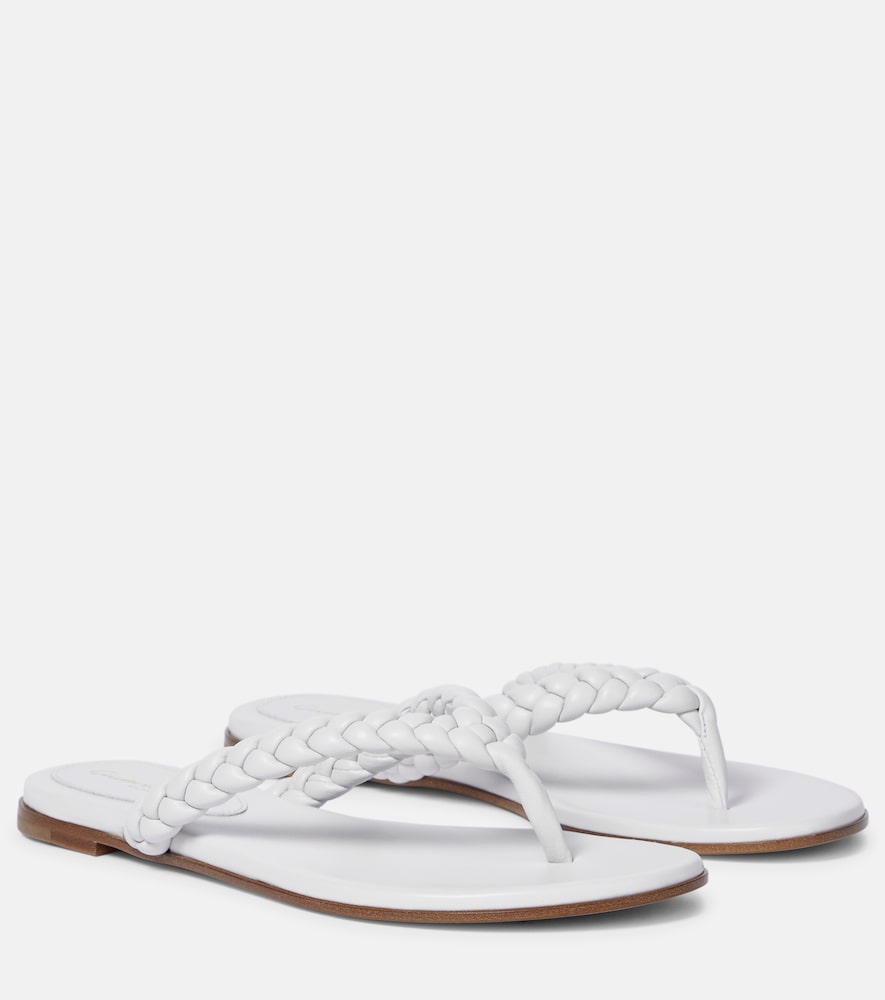 Gianvito Rossi Tropea leather thong sandals　Gianvito Rossi Tropea レザー トング サンダル Gianvito