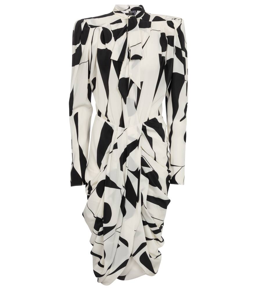 Atoae printed silk midi dress