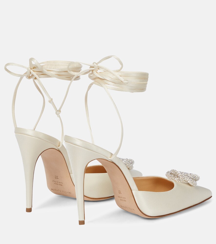  Magda Butrym Magda Butrym Crystal-embellished Satin Pumps 