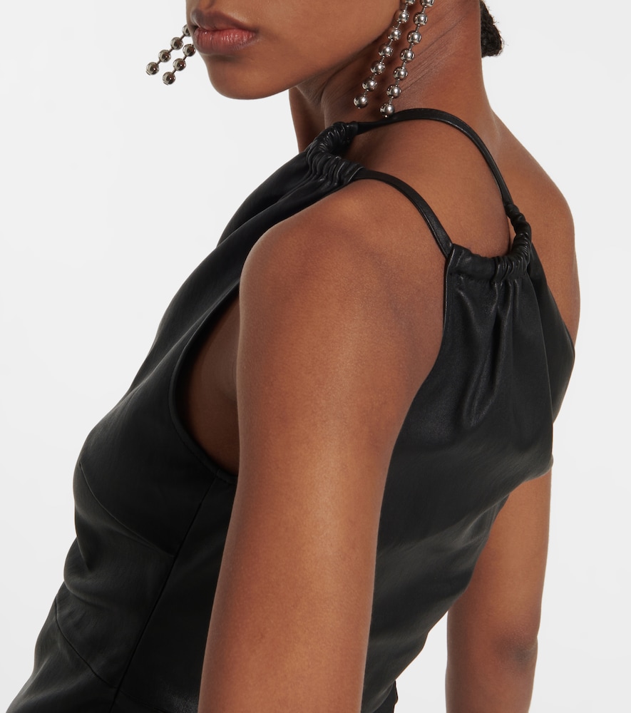  Amiri Amiri Cutout Leather Top 