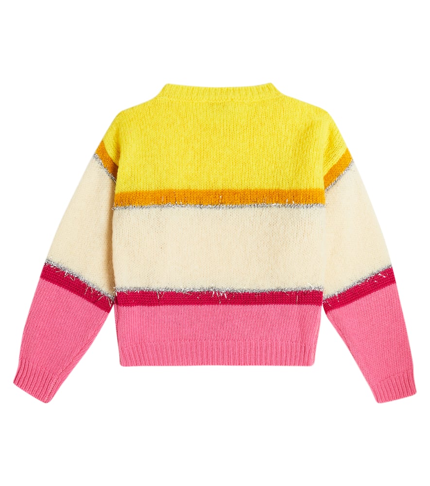 Monnalisa Wool-blend Sweater In Multicoloured