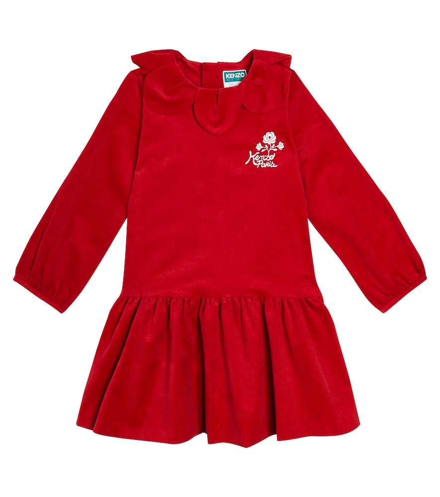 Kenzo Kids Embroidered cotton dress　ケンゾー キッズ 刺繍入りコットンドレス Kenzo