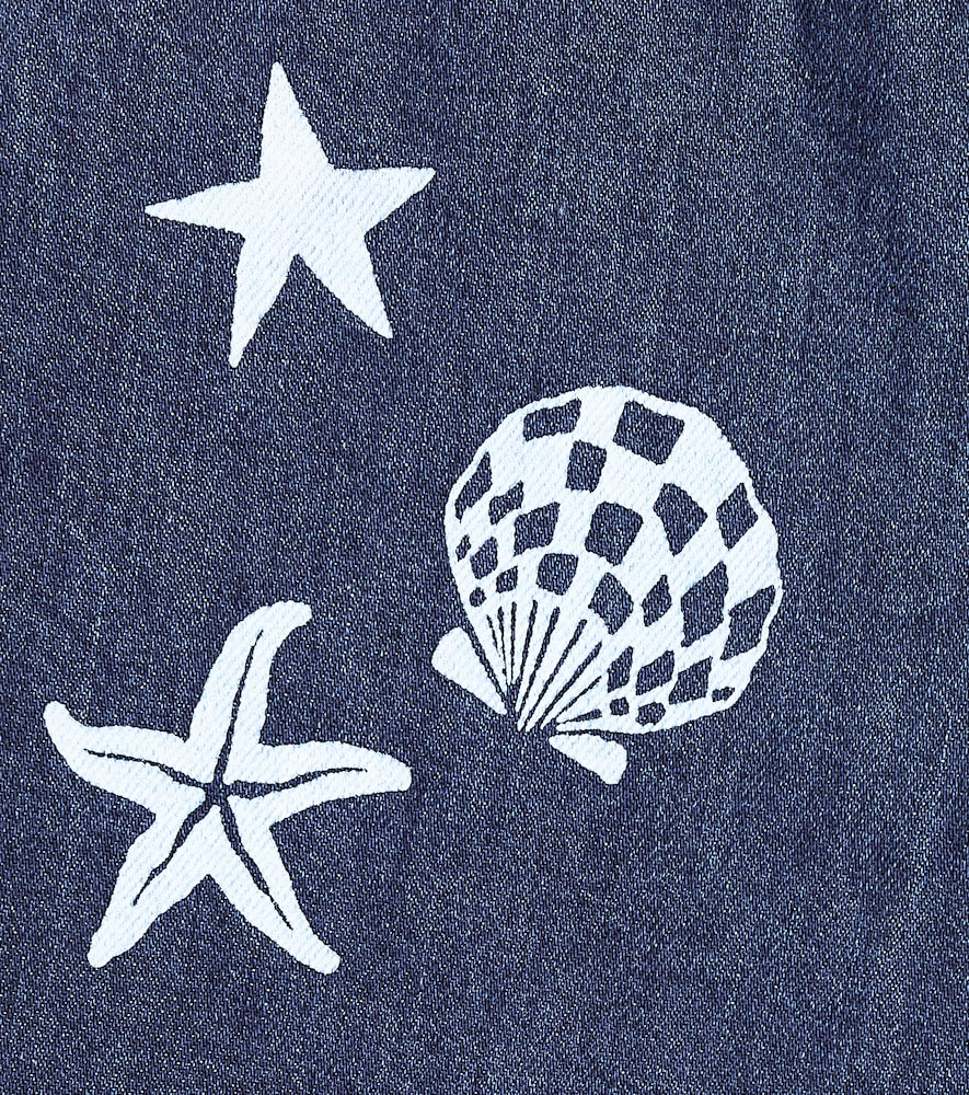  The New Society The New Society Bestickte Jeansshorts Lagoon 