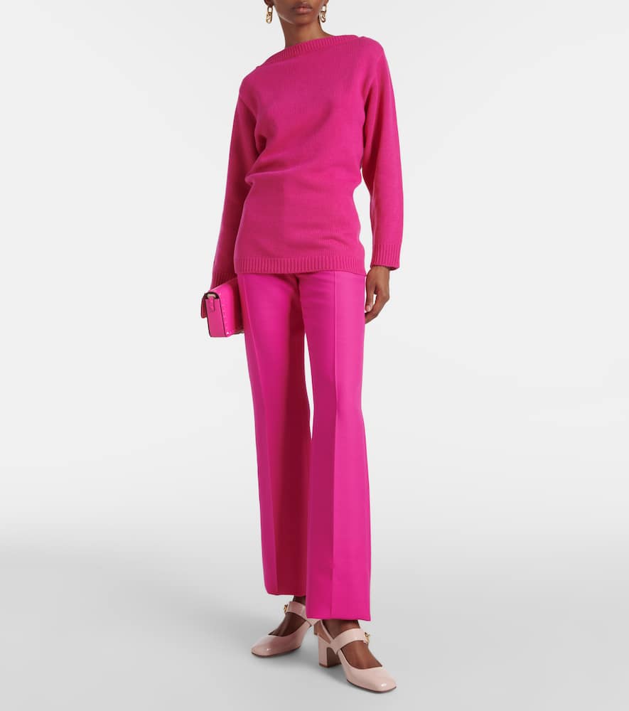 Valentino Pullover Aus Schurwolle In Pink
