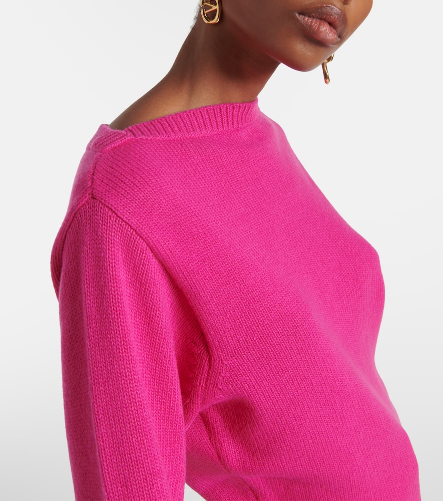 Valentino Pullover Aus Schurwolle In Pink