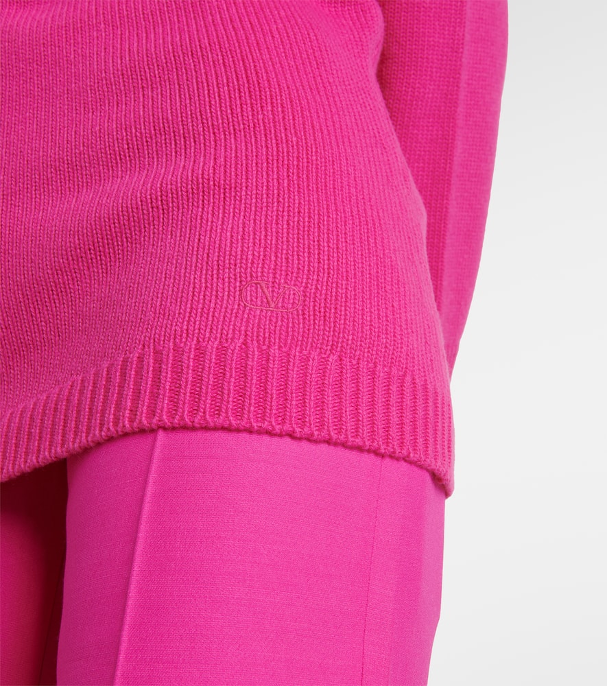 Valentino Pullover Aus Schurwolle In Pink