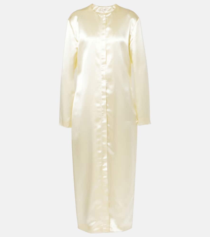 Iside satin maxi dress