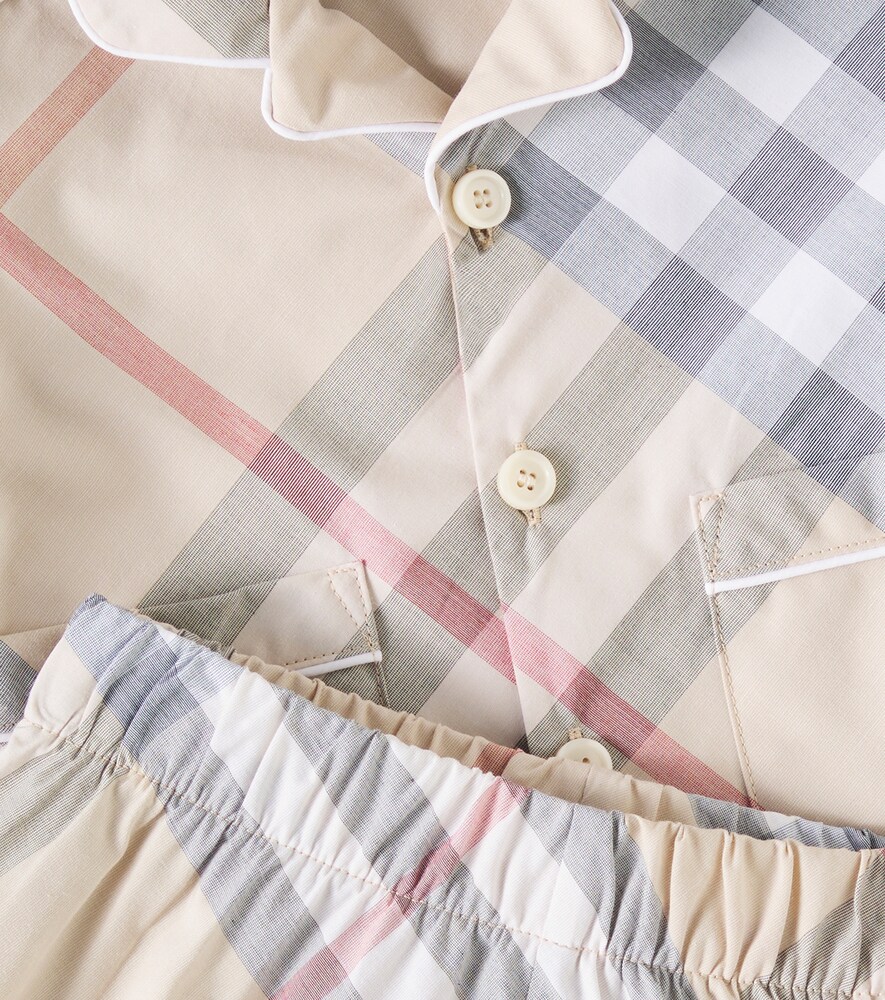  Burberry Kids Burberry Kids Baby Pyjama Burberry Check Aus Baumwolle 
