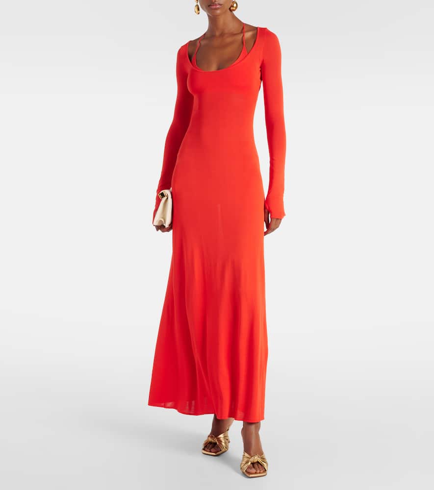 Sir Valejo Halter Dress In Orange