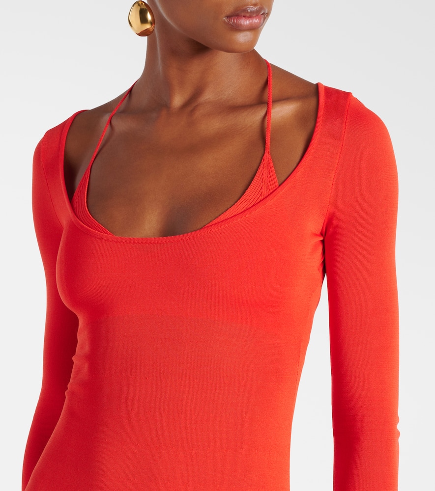 Sir Valejo Halter Dress In Orange