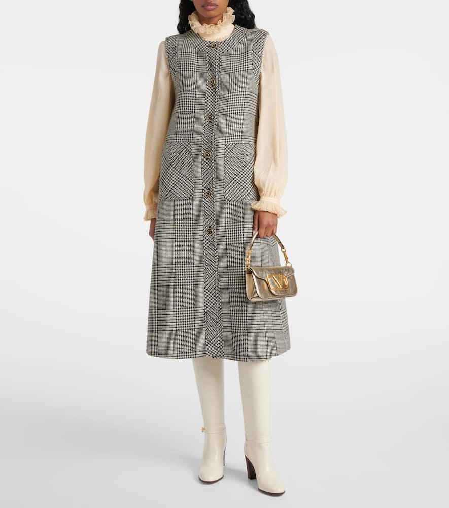 Valentino Small Leather Locò Shoulder Bag In Metallic