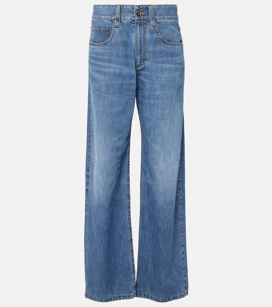 Brunello Cucinelli Mid-rise straight jeans | Thumbnail 8 Brunello Cucinelli Mid-rise straight jeans | Thumbnail 8