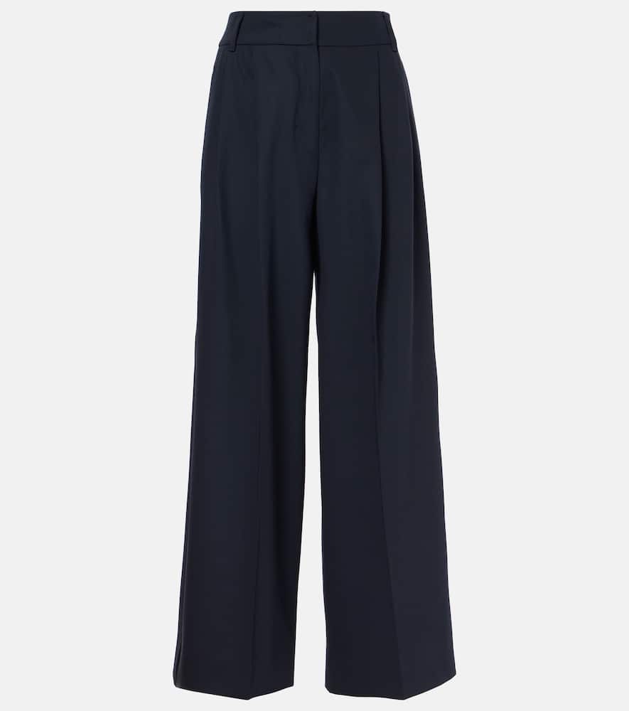 'S MAX MARA NICHOLS VIRGIN WOOL WIDE-LEG PANTS 