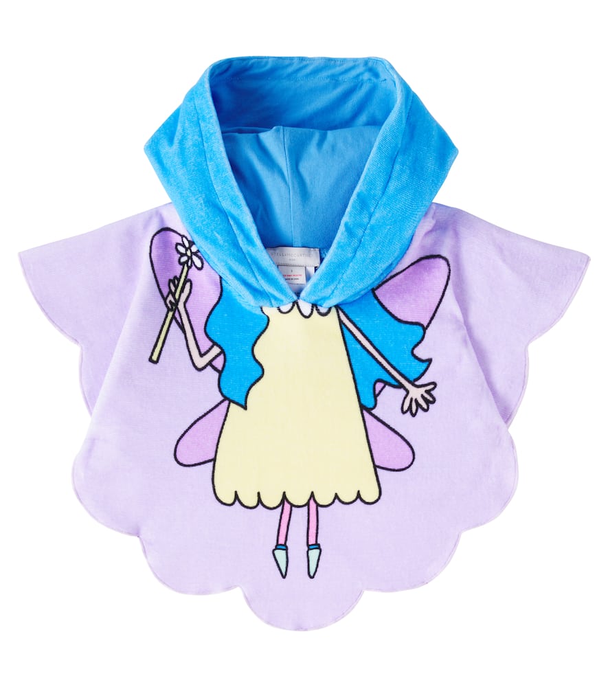 Stella Mccartney Printed Cotton Terry Towel In Purple