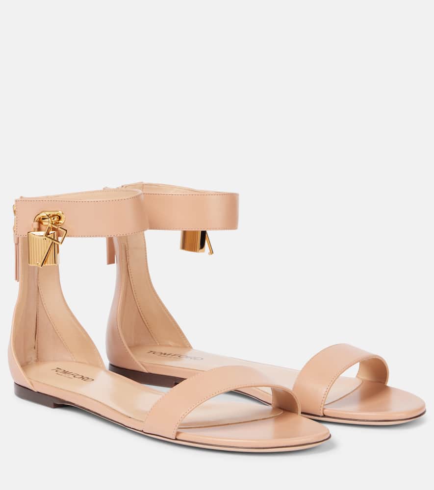 Tom Ford Sandalen Padlock Aus Leder In Pink