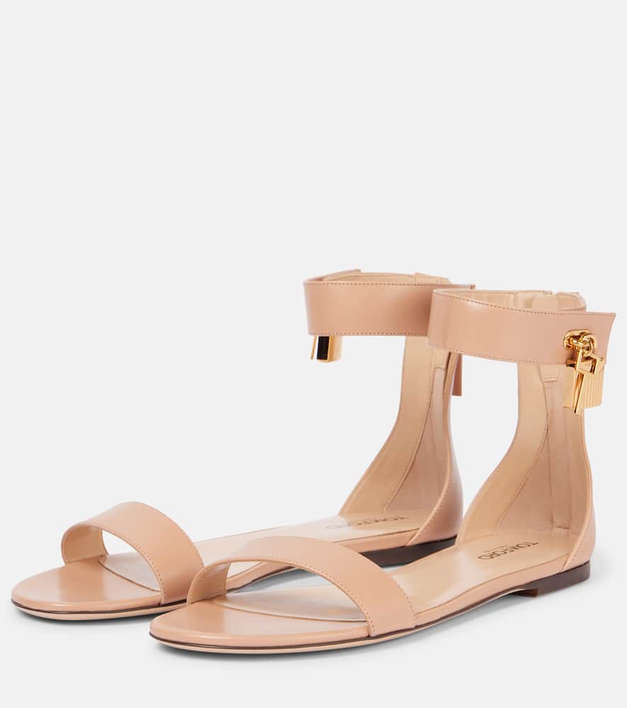 Tom Ford Sandalen Padlock Aus Leder In Pink