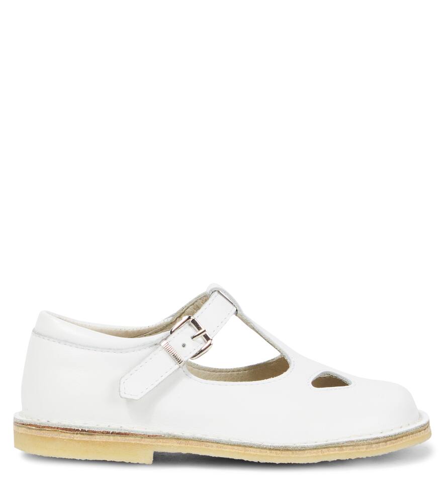 Il Gufo Leather Sandals In White
