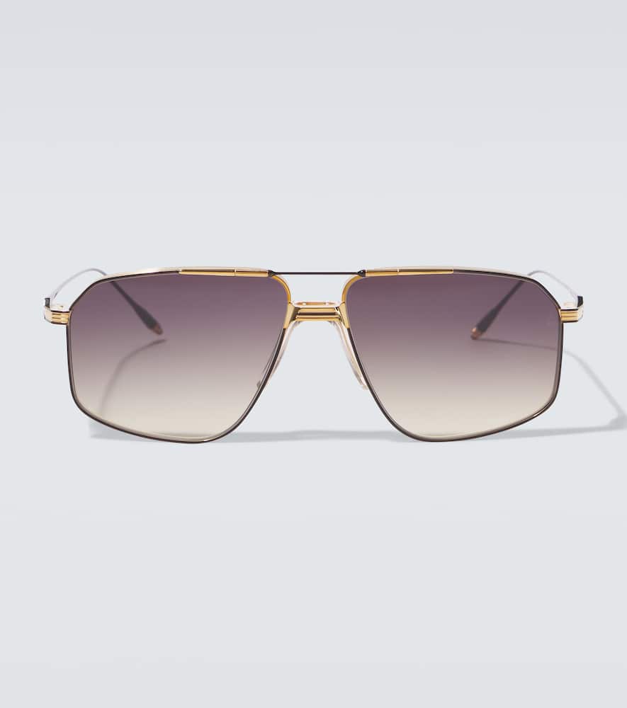 Jacques Marie Mage Jagger Aviator Sunglasses In Gold