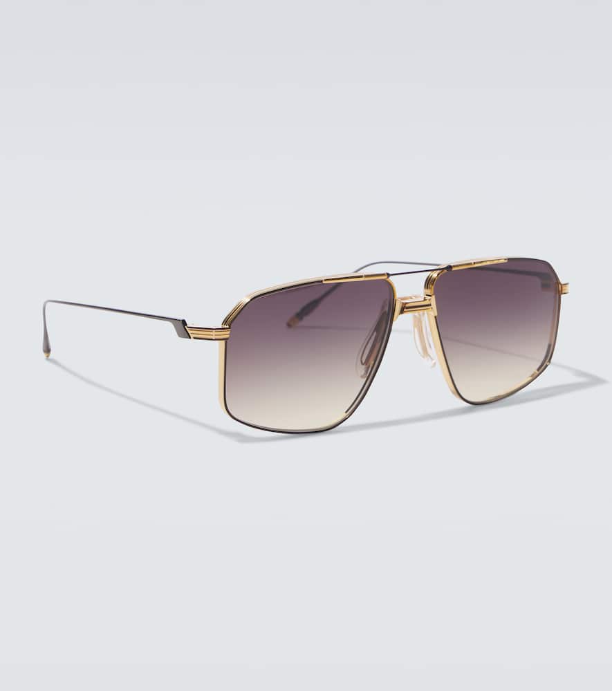 Jacques Marie Mage Jagger Aviator Sunglasses In Gold