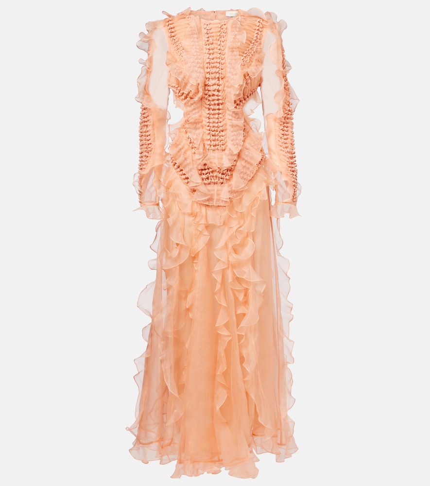 Zimmermann Abito lungo Balance in organza di seta
