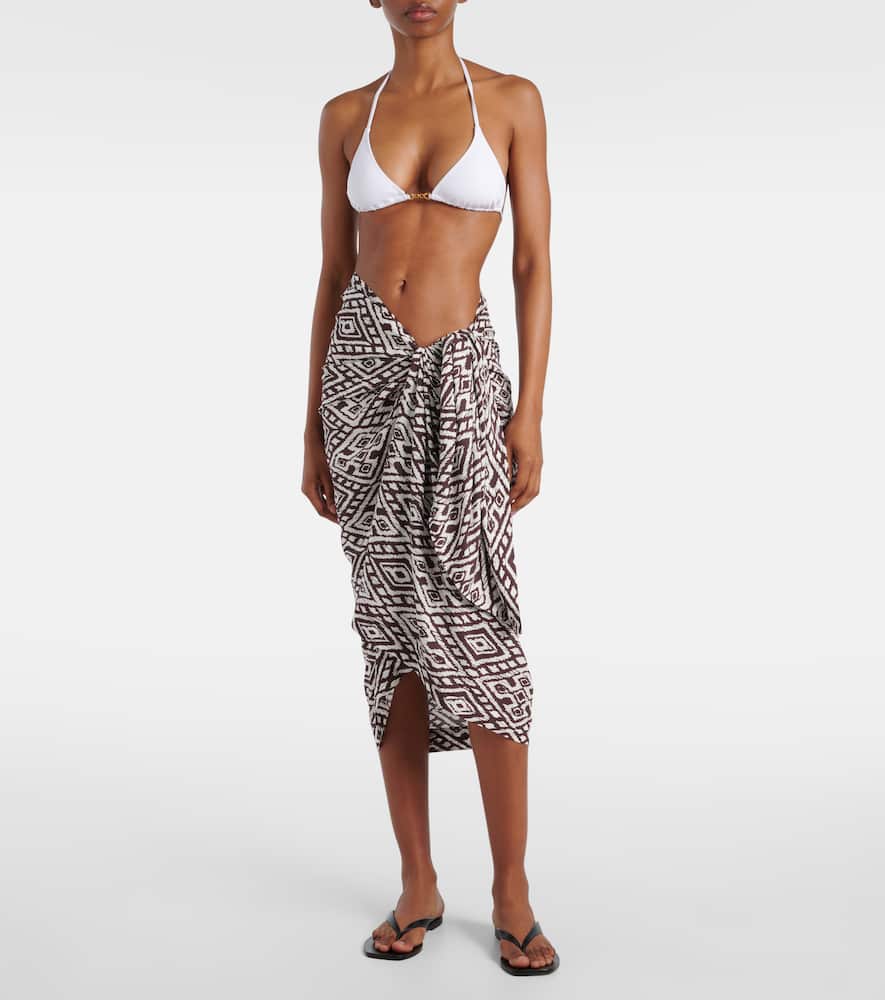 Melissa Odabash Pareo Printed Beach Cover-up In Multicoloured