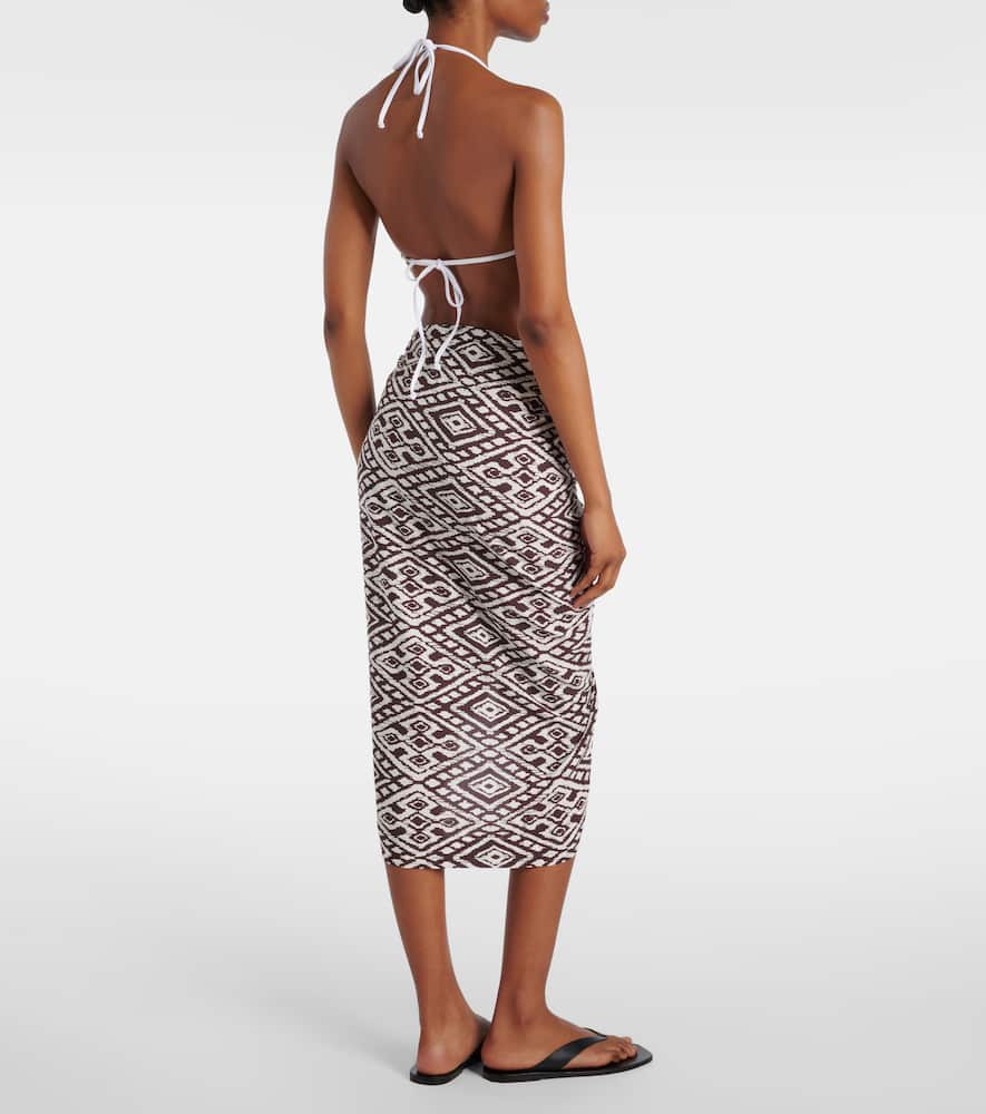 Melissa Odabash Pareo Printed Beach Cover-up In Multicoloured