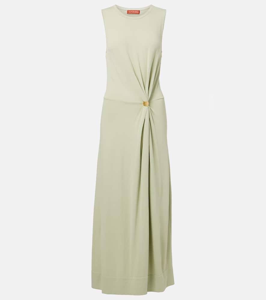 Gathered maxi dress