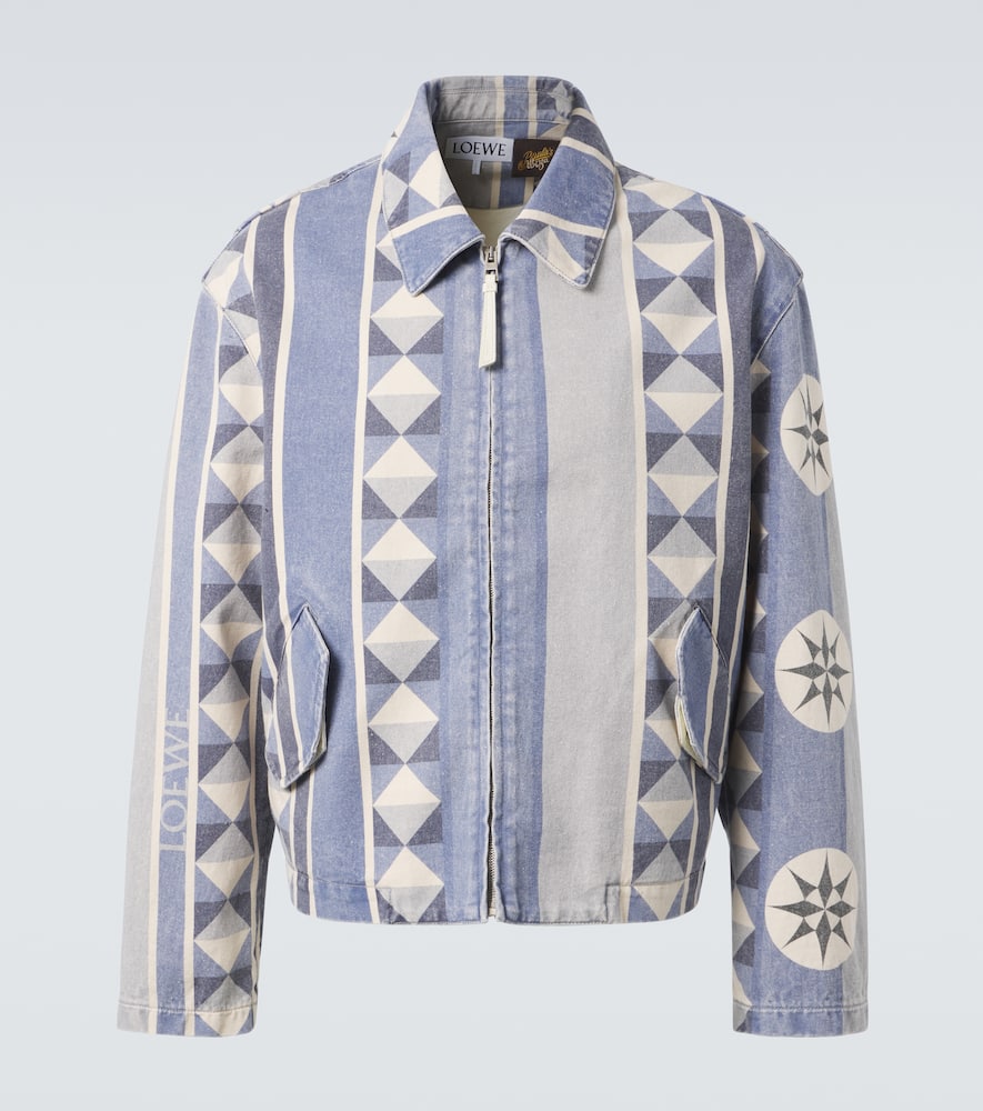 Paula's Ibiza printed denim blouson