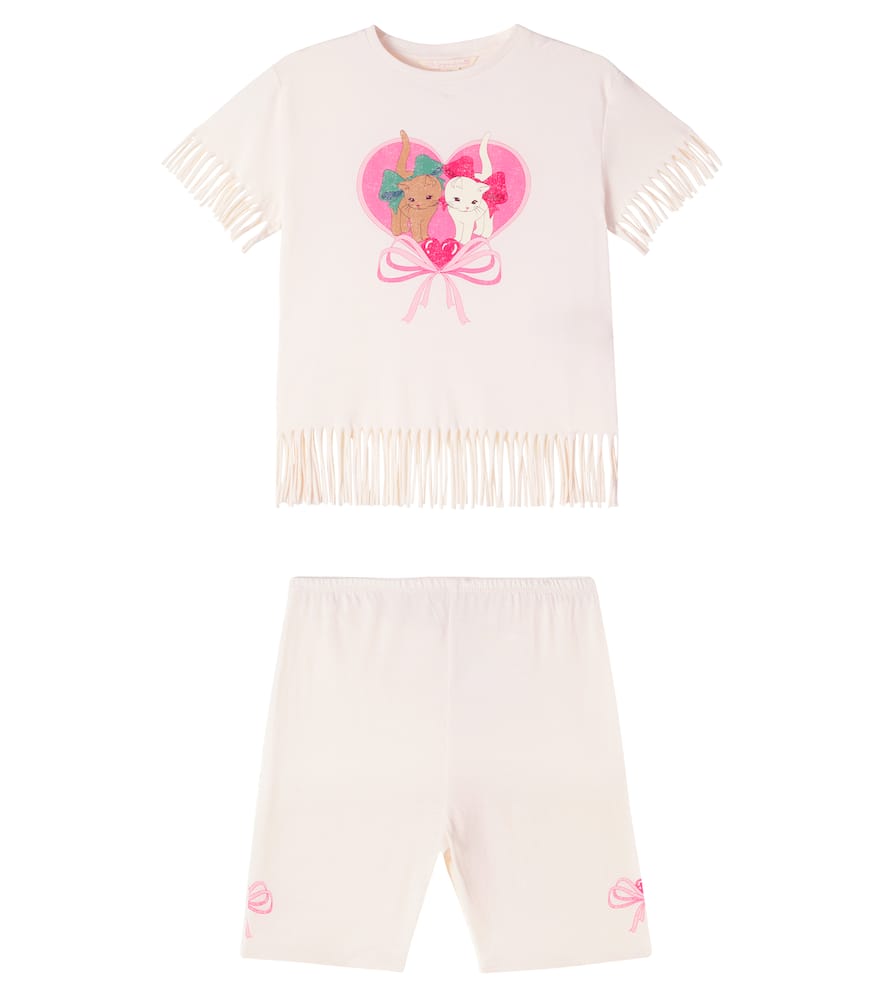 KONGES SLOJD KONGES SLØJD MARAH COTTON JERSEY T-SHIRT AND SHORTS SET