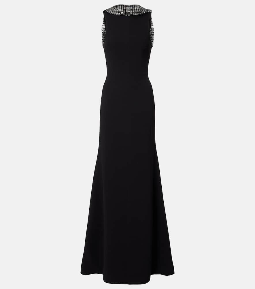 Embellished cady gown