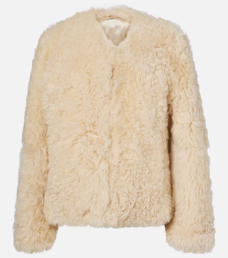 Tom Ford Women's White Shearling Jacket UK Size 8 - Mytheresa