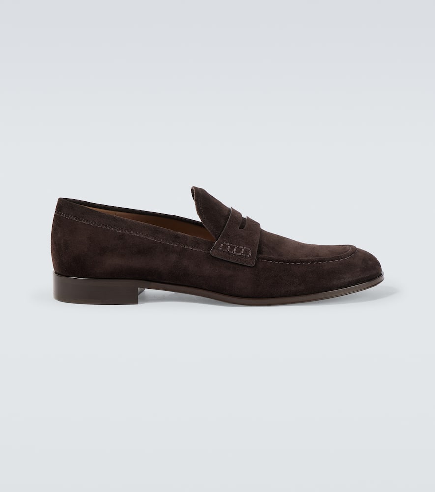 George suede penny loafers