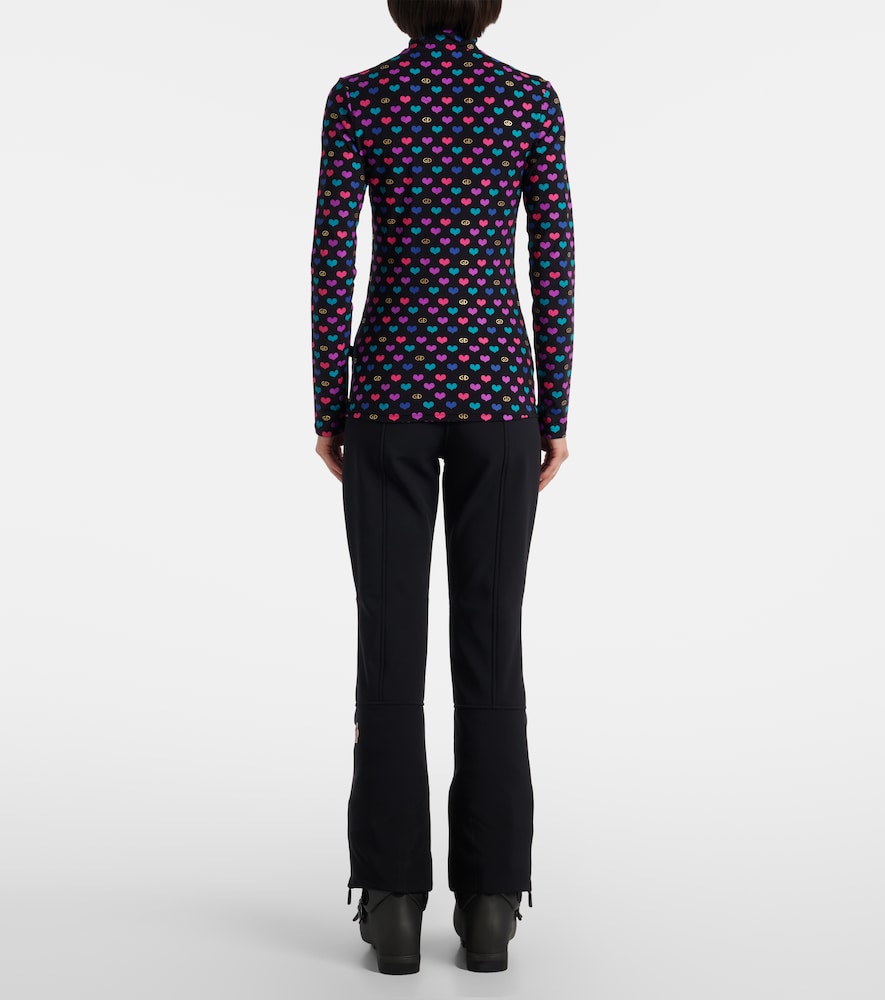 Cuori Printed Ski Top