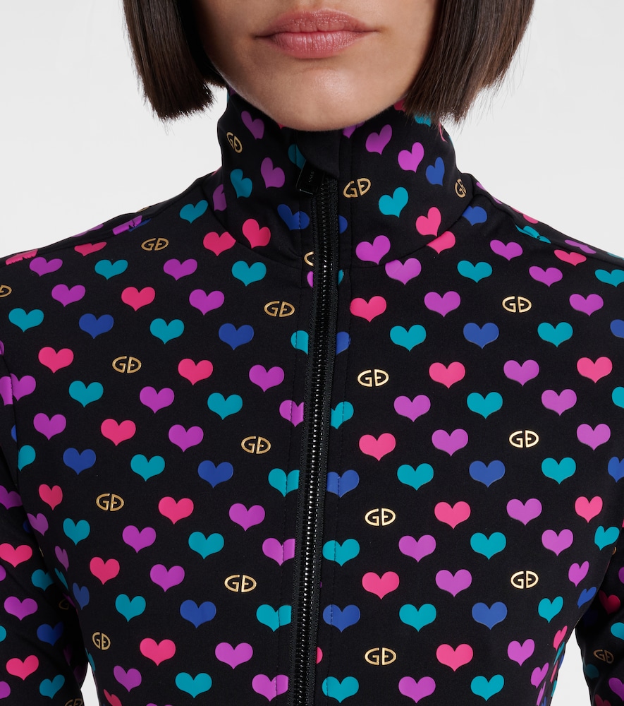Cuori Printed Ski Top