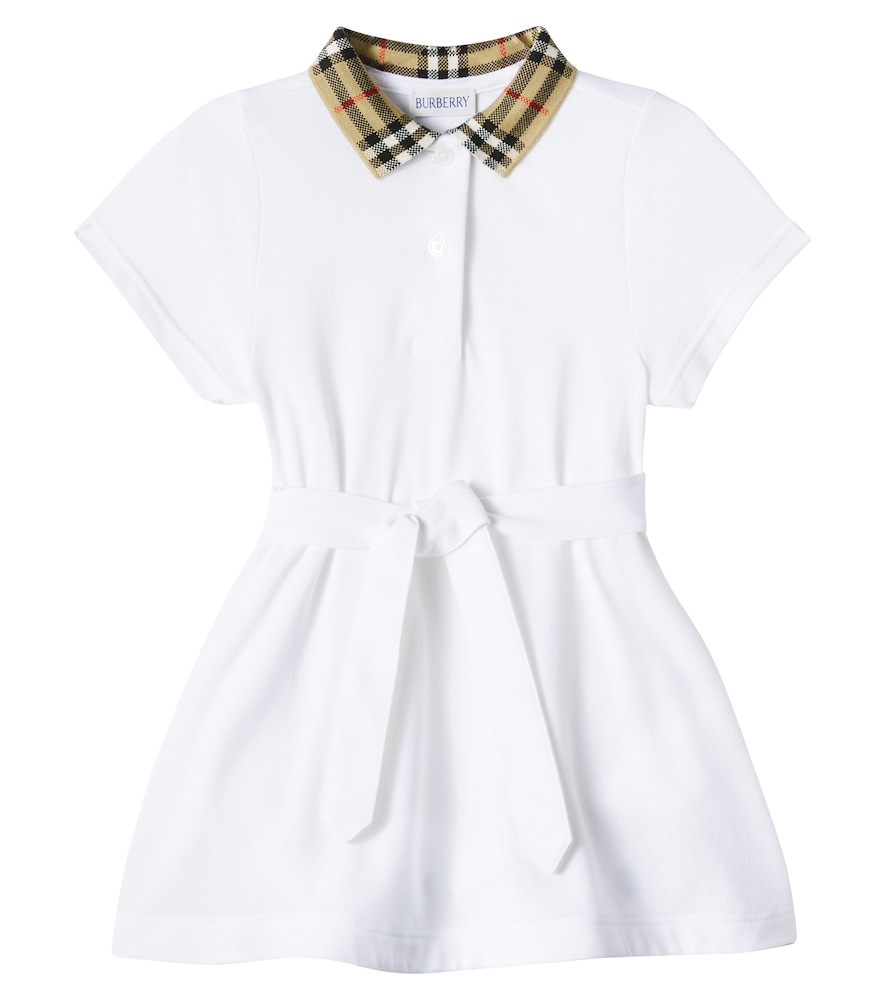 Burberry Kids Burberry Check cotton polo dress　バーバリー キッズ バーバリー チェック コットン ポロドレス Burberry