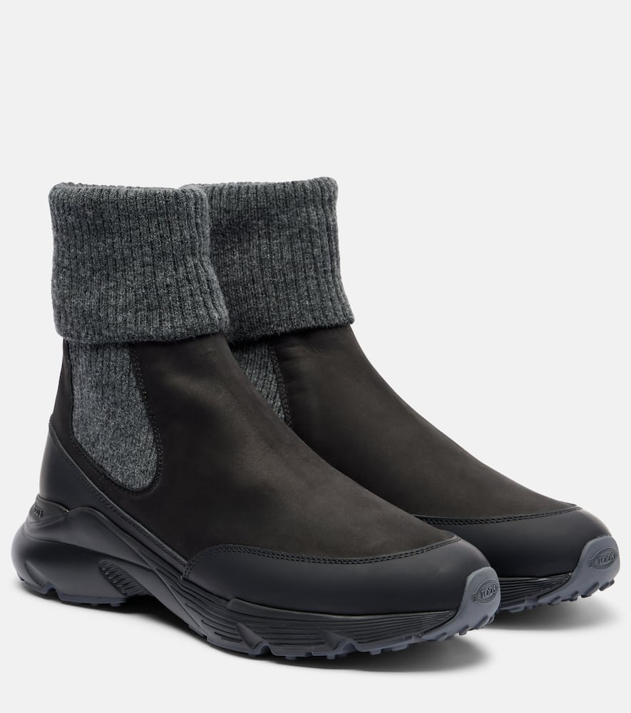 Leather ankle boots