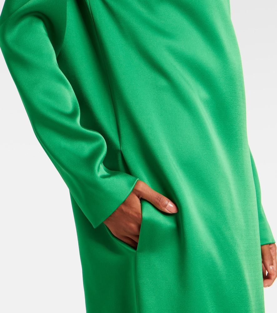 Tom Ford Crêpe Satin Gown In Green