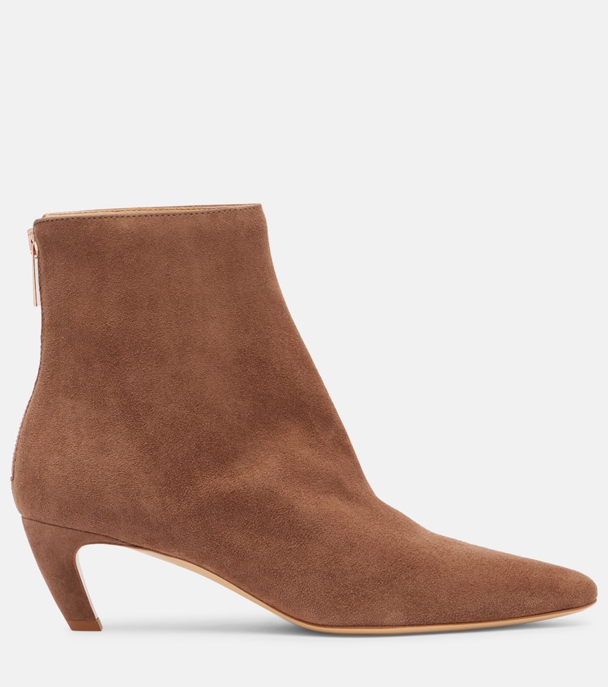Gabriela Hearst Clayton Suede Ankle Boots In Multi