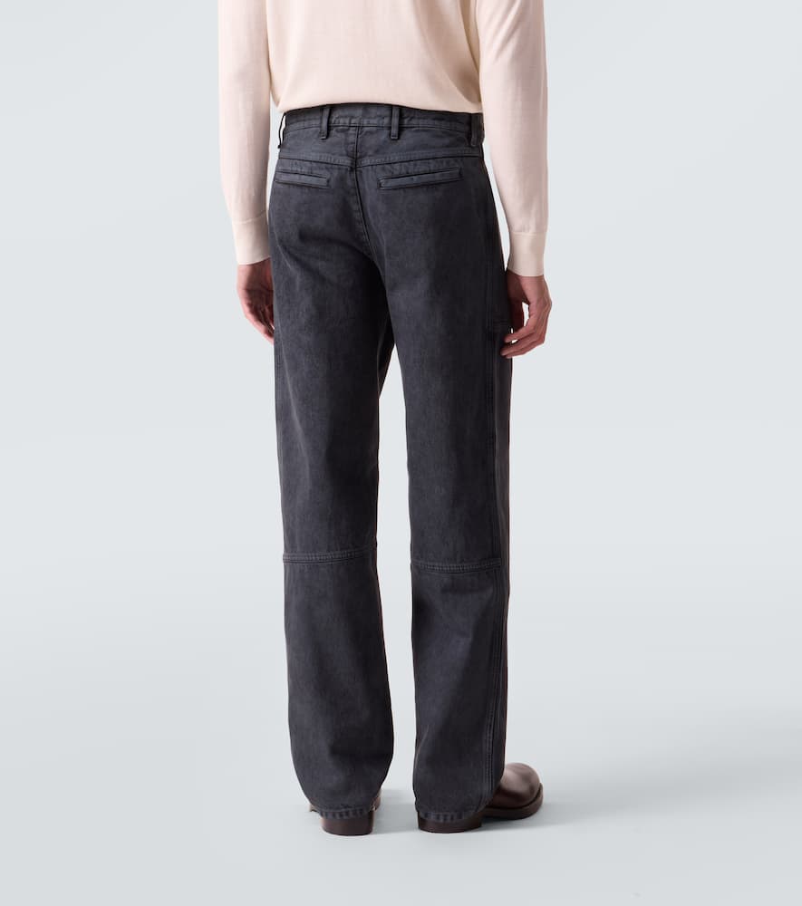 Dries Van Noten Zip-detail Wide-leg Jeans In Blue