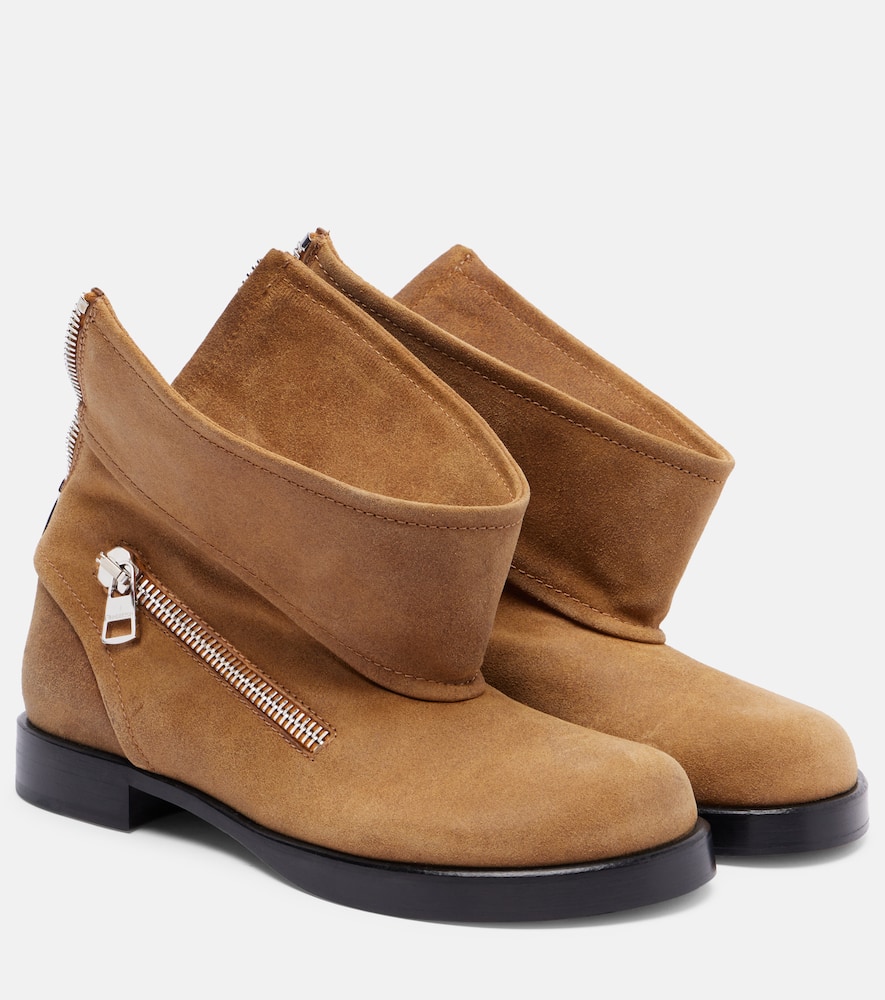 Suede ankle boots