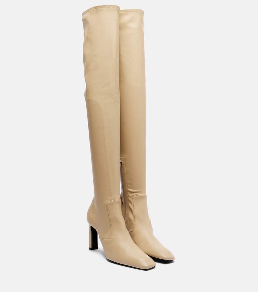 Totême Leather Over-the-knee Boots In Brown