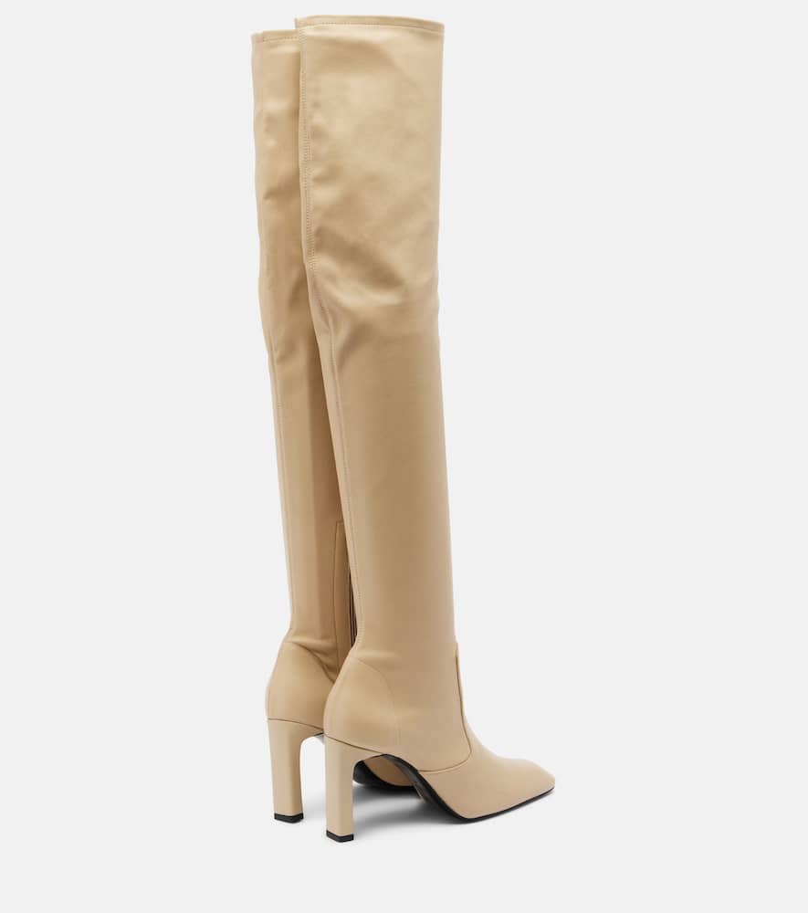 Totême Leather Over-the-knee Boots In Brown